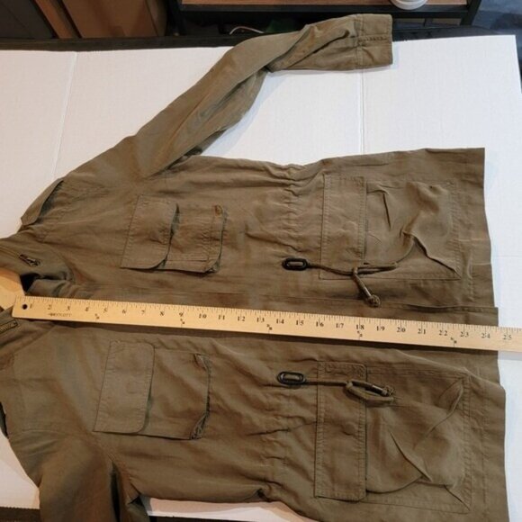 Love Tree Jacket Sz S Womens‎ Army Green Cinch Waist Super Soft Lots of Pockets - Picture 8 of 8